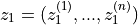 z_1=(z_1^{(1)}, ..., z_1^{(n)})