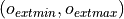 (o_{ ext{min}}, o_{  ext{max}})